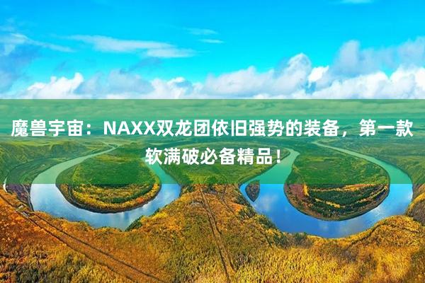 魔兽宇宙：NAXX双龙团依旧强势的装备，第一款软满破必备精品！