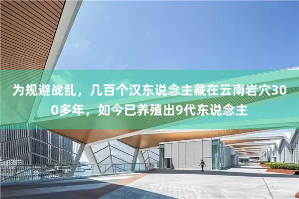 为规避战乱，几百个汉东说念主藏在云南岩穴300多年，如今已养殖出9代东说念主
